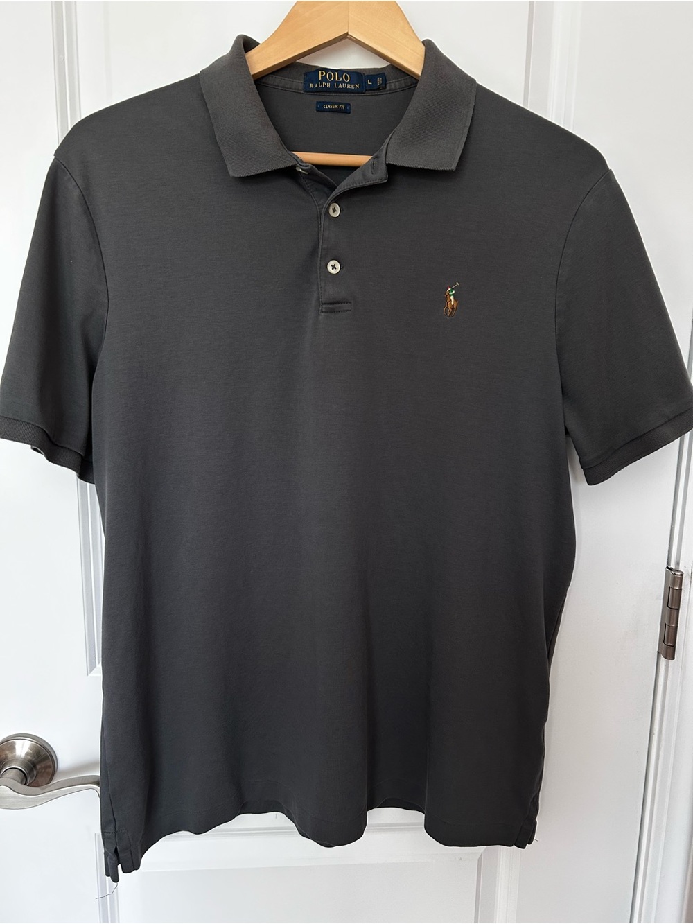 Polo by Ralph Lauren Men's Short Sleeve Polo - Charcoal